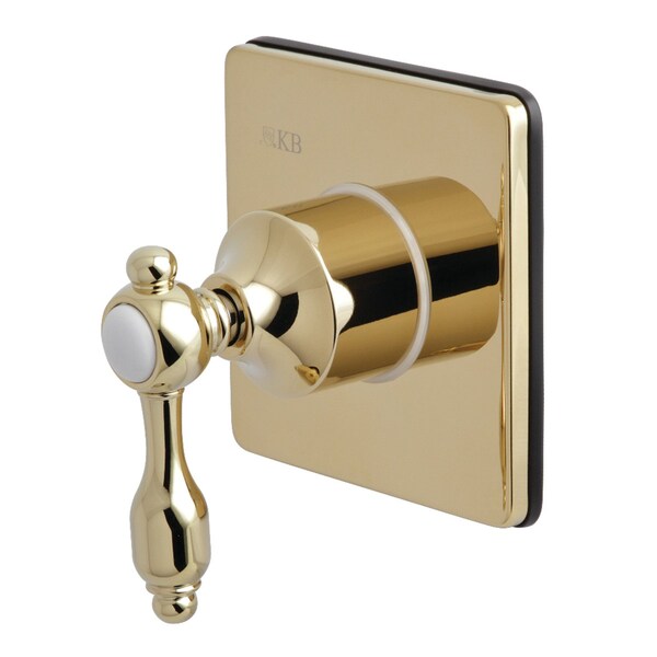 KS3042TAL Tudor Three-Way Diverter Valve W/ Trim Kit, Polished Brass